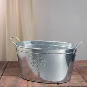 High Quality Ice Tub Bever Wine Cooler With Flower Print Champagne Chiller Beer Ice Bucket and Wine Tubs for <b>Bar</b> and Night Clubs - Product Image 5