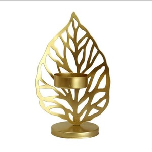 Wedding & <b>Christmas</b> Decoration Handmade Decorative Metal Votive Candle Holder Hand Curved Candle Stick Stand - Product Image 1
