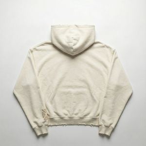 Sudadera con Capucha para Hombre, 500 g/m², Algodón French Terry, Bordada, Corte Holgado, Estilo Vintage Desgastado, Ecológica - Product Image 3