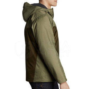 Chaqueta cortavientos con capucha para hombre de calidad superior, nailon de invierno/Lona de poliéster, logotipo personalizado, abrigo elegante para exteriores OEM, muestra gratis - Product Image 4