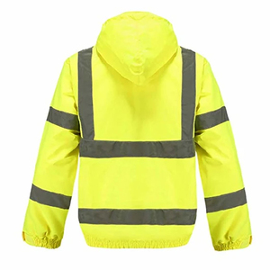 Vêtements de travail de sécurité professionnels, veste de travail en polyester coupe-vent, visibilité nocturne, réfléchissante, haute visibilité, faible MOQ - Product Image 2
