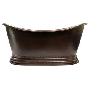 อ่างอาบน้ำทองแดงโบราณทำด้วยมืออ่างอาบน้ำเท้าแบบอิสระทำด้วยมือสไตล์โบราณ - Product Image 1