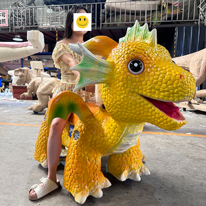 سكوتر ديناصور كهربائي واقعي للأطفال قابل للركوب، للاستخدام الداخلي والخارجي في مراكز التسوق ومدن الملاهي، بتحكم عن بعد - Product Image 3