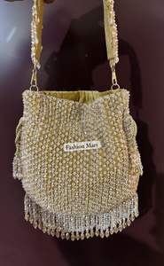 Bolso Potli de boda para mujer india tradicional de alta calidad, ecológico con cierre de cuerda, precio económico - Product Image 2