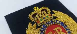 Insignias Bordadas a Mano con Hilo Metálico WOK ER Royal Engineer, Emblemas y Parches Personalizados con Detalles de Alta Calidad y Acabado Duradero - Product Image 6