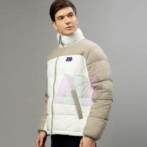 Veste d'hiver matelassée pour homme en nylon/polyester, meilleur prix, avec logo sur le devant, coupe-vent et respirante, faible MOQ, haute qualité - Product Image 5