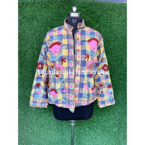 เสื้อแจ็กเก็ตผ้าฝ้ายเย็บด้วยมือใส่ได้ทุกเพศเสื้อโค้ทพิมพ์ลายคอปกตั้งสำหรับฤดูหนาวเสื้อผ้าปาร์ตี้สไตล์โบฮีเมียน - Product Image 4