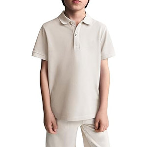 Vêtements pour jeunes, polo pour garçons 100% coton avec col brodé, haut décontracté à séchage rapide, polo en piqué de coton doux - Product Image 3