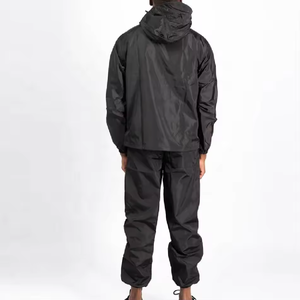 Survêtement coupe-vent à fermeture éclair intégrale pour hommes, coupe-vent respirant, logo personnalisé imprimé, taille plus, survêtement deux pièces - Product Image 3