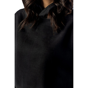 Pull à capuche Baggy imprimé sur le devant pour femmes de haute qualité 100% coton polaire surdimensionné poids lourd écologique - Product Image 2