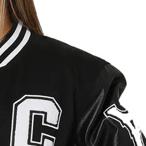 Top Selling Comfortable Stylish <b>Varsity</b> <b>Jacket</b> <b>for</b> Men <b>Women</b> Hooded Collar Fashion Clothing <b>for</b> Outdoor Use All Ages-Front Logo - Product Image 4