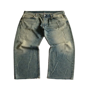 กางเกงยีนส์เดนิมทรงตรงสไตล์วินเทจสำหรับผู้ชาย ซักล้างแบบวินเทจ สำหรับฤดูใบไม้ผลิ/ฤดูร้อน |   รับผลิต/ออกแบบตามสั่ง ขายส่ง เสื้อผ้าสตรีทแวร์ฮิปฮอป ผ้าฝ้าย 100% ระบายอากาศได้ดี กันน้ำ - Product Image 3