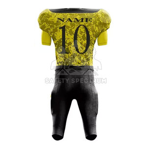 Uniforme de football américain sur mesure de haute qualité, respirant, taille plus, manches courtes, avec tissu personnalisé pour hommes - Product Image 2