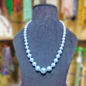 Collar de perlas de agua dulce azul natural para mujer, joyería de moda para bodas y fiestas, regalo - Product Image 1