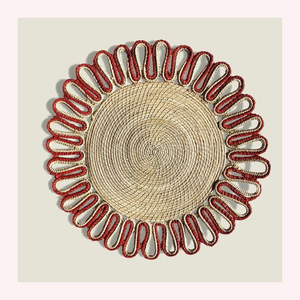 Chemin de table en raphia et jonc de mer écologique | Décoration de salle à manger et de maison Boho-Chic tissée à la main pour une vie rustique moderne - Product Image 4