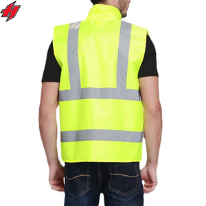 เสื้อกั๊กสะท้อนแสงสูงสำหรับความปลอดภัยในการก่อสร้างตอนกลางคืนเสื้อผ้านิรภัยหลายกระเป๋าตามสั่ง2025 - Product Image 5