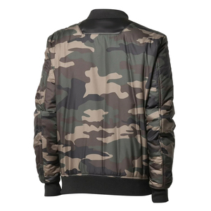 Vente en gros Logo personnalisé veste décontractée pour hommes High Street Winter Wear avec camouflage sublimé Streetwear Bomber à vendre - Product Image 2