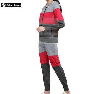 Conjunto de chándal de entrenamiento de algodón 100% de talla grande ajustado para mujer al mejor precio, ropa informal con logotipo personalizado con características de temporada de invierno - Product Image 3