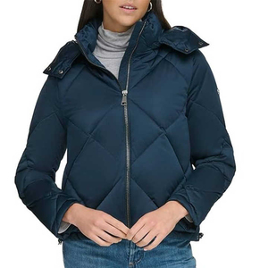 Veste polaire tricotée pour femmes de grande taille, vêtements d'extérieur imperméables et coupe-vent en polyester matelassé épais et chaud pour l'hiver, style tendance - Product Image 3