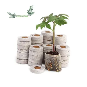 TOP Supplier Coco Peat Pellets /Coir Pith Jiffy/Coir Pellet Made From Coco Peat And Coco Fiber Cheapest Price By Eco2go Vietnam