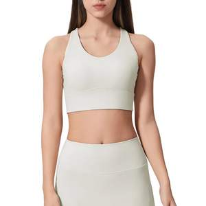 Sujetador Deportivo para Mujer al por Mayor, Personalizado, para Yoga y Fitness, Soporte Medio-Alto, Transpirable, Espalda Cruzada, OEM - Product Image 1