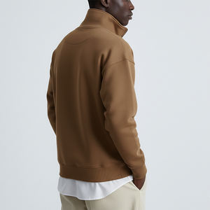 Sudadera de Mujer con Cierre de Cremallera de un Cuarto, 100% Algodón, Precio Económico al por Mayor, Logotipo Bordado Personalizado, Estilo Urbano - Product Image 6