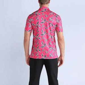 OEM al por mayor último estilo de los hombres de sublimación Polos en la camisa transpirable de alta calidad para los hombres ropa casual en peso ligero - Product Image 4