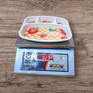 Plato de cena para niños de melamina cuadrado de 4 secciones al por mayor forma de dibujos animados de animales personalizada de fábrica para niños - Product Image 5