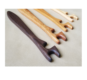 Outil push-pull pour four en bois d'acacia, civière de plateau de cuisine, ustensile de cuisine rustique de qualité supérieure, meilleure vente - Product Image 5