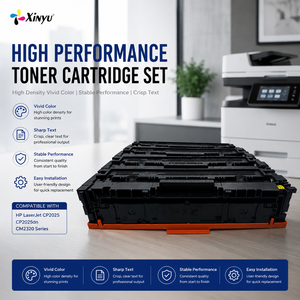 Toner couleur compatible XinYu 304A pour HP LaserJet CP2025 CP2025dn CP2025n CM2320 CM2320fxi CC530A CC531A CC532A <span class=keywords><strong>CC533A</strong></span> - Product Image 1