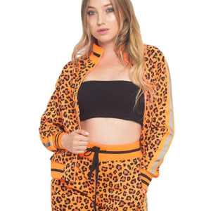 Alta calidad 100% algodón Tech Fleece mujer chándal liso de gran tamaño de dos piezas chándal para damas - Product Image 3