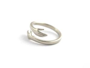 925 plata esterlina abrazo hecho a mano promesa anillo Unisex joyería - Product Image 4