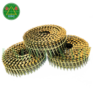 1-1/4 "x 0.083 clous en bobine à tige lisse revêtement jaune pour pistolet à clous pneumatique pour la fabrication de palettes, usine directe du Vietnam - Product Image 3