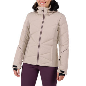 Veste de ski sur mesure pour femmes OEM avec design imperméable et coupe-vent doublure intérieure douce impression de logo et image de marque - Product Image 1