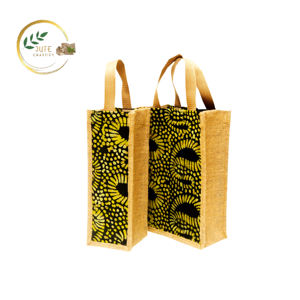 Bolsa de yute para vino al por mayor con asa fuerte, el mejor precio de mercado para botellas de vino, embalaje, productos textiles y de cuero - Product Image 1