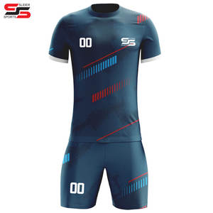 Venta al por mayor logotipo y diseño personalizado hombres jugador de fútbol kits de fútbol sublimación impresión fútbol uniforme - Product Image 5