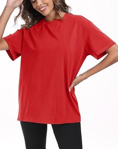 T-shirts surdimensionnés pour femmes de haute qualité Logo personnalisé 100% coton uni léger longue longueur nouveau Premium Big Tall Plus Size - Product Image 2