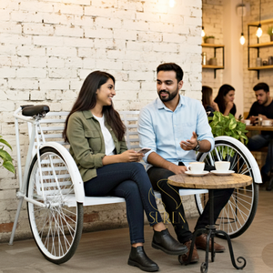 Unidad de exhibición de Metal de estilo antiguo para Hotel, boda, restaurante, bicicleta para diseño único de granja y sala de estar, características de almacenamiento - Product Image 1