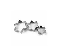 Ensemble de 3 outils de décoration de biscuits en acier inoxydable pour machine à biscuits Spritz Pistolet à biscuits avec polissage brillant