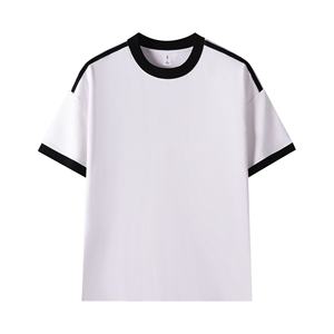 เสื้อยืดผู้ชายทันสมัยมีโลโก้ออกแบบได้ตามต้องการเสื้อยืดคอตตอนทรงลูกเรือสี100% 240กรัม - Product Image 5