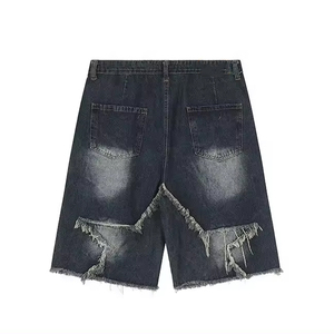 Vente en gros 2024 respirant léger lavage à l'acide Shorts fabricant personnalisé lavé hommes été coton Vintage lavage à l'acide oem - Product Image 5