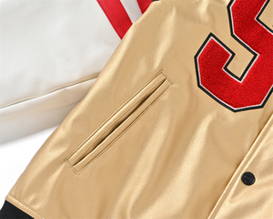 Chaquetas Unisex Lisas Personalizadas para Bordar, Chaqueta Universitaria de Béisbol para Hombre, Chaqueta Bomber Personalizada - Product Image 3