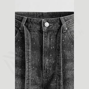 Jeans en denim pour homme, coupe droite, 100% coton, uni, coupe ample, séchage rapide, léger, vente en gros, couleur personnalisée - Product Image 4