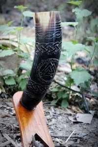 Corne à boire | 100% Corne à boire médiévale Viking naturelle Corne à boire de bière par faizacraft - Product Image 2