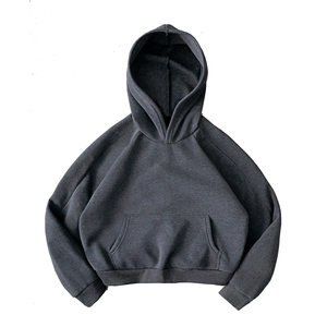 Sweat à capuche en polaire surdimensionné personnalisé - Polyester lourd, écologique, pull d'hiver avec poche, broderie perlée, unisexe - Product Image 2
