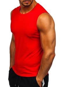 Hot Sale Men Stringer 100 % Cotton Sports Body Building Men Gym Stringer Men tank Top Athletic Gym Wear Singlet Y Style <b>Back</b> - Product Image 2