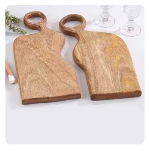 Cấp thực phẩm làm bằng tay thớt gỗ thiết kế tinh tế, cắt khối cho trái cây và rau quả nóng bán - Product Image 3