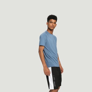 Survêtement écologique délavé à l'acide avec logo imprimé personnalisé High Street pour hommes pour l'été nouvelle collection de deux pièces t-shirts et shorts - Product Image 5