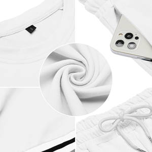 Conjunto de camiseta y pantalones cortos informales de algodón y LICRA para hombre con estampado de logotipo personalizado conjunto de gemelos para hombre de talla grande estilo callejero al por mayor - Product Image 6