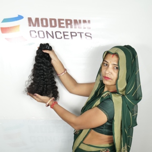 100% Extensions de cheveux humains vierges non transformés Temple de cuticules Double dessiné vendeur trame naturelle brute vague profonde indienne Remy Bundles - Product Image 2